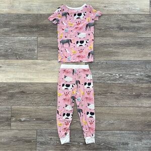 Little Sleepies 2T Farm Animals Short Sleeve Two-Piece Set 🩷🐮